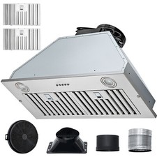 30" Built-In/Insert Range Hood 800CFM 3-Speed Exhaust Fan Kitchen Stove Built-in Range Hoods price