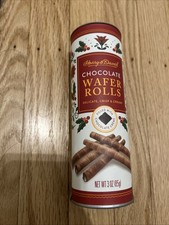 HARRY AND& DAVID CHOCOLATE WAFER ROLLS 3 OZ. EXP. 12/26 Chocolate and Wafer price