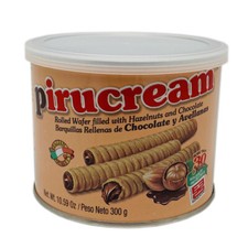Pirucream Cream Filled Rolled Wafer. Chocolate and Hazelnut Filling. 10.59 Oz Chocolate and Wafer price