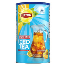 Lipton Unsweetened Black Tea Iced Tea Mix, 28 Quarts (Pack of 1) FREE FAST SHIP Tea price