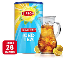 Lipton Unsweetened Black Tea Iced Tea Mix, 28 Quarts (Pack of 1) FREE FAST SHIP Tea price