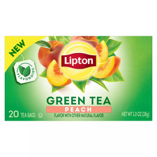 Lipton Peach Green Tea Bags, 20 Count Tea price