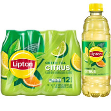 Lipton Iced Green Tea, Citrus Bottled Tea Drink, 16.9 oz, 12 Bottles Tea price