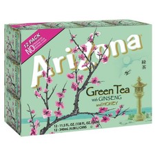 Arizona Green Tea with Ginseng and Honey, 11.5 Fl Oz Cans (12-Pack) Tea price