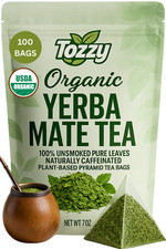 100 Count Organic Unsmoked Yerba Mate Tea Bags-USDA Organic -Plant-Based Teabags Tea price