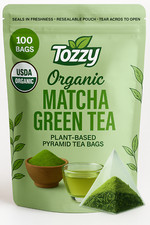 100 Count Organic Matcha Green Tea | USDA Organic | Plant-Based Pyramid Bags Tea price