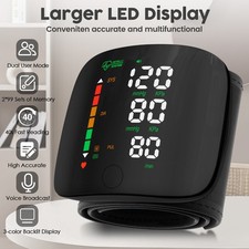 LED Digital Wrist Blood Pressure Monitor Automatic BP Cuff Heart Rate Machine US Blood Pressure Monitor price