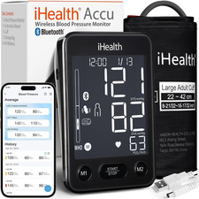 Ihealth Accu Blood Pressure Monitor – 4.5" Large Lcd(Black), Clinically Accurate Blood Pressure Monitor price