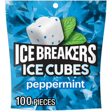 Ice Breakers Ice Cubes Peppermint Sugar Free Gum 8.11 oz 100 pcs Granulated and Cube Sugar price