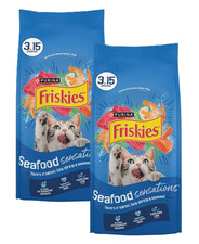 Purina Friskies Dry Cat Food Seafood Sensations with Salmon, Tuna, Shrimp Flavor Seafood price