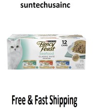 Purina Fancy Feast Seafood Classic Pate Wet Cat Food 3 Oz. - 12 Cans Seafood price