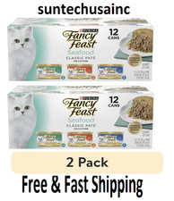 Seafood Classic Pate Collection Grain Free Wet Cat Food 3 oz Can (24 Cans Total) Seafood price
