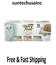 Purina Fancy Feast Seafood Classic Pate Wet Cat Food 3 Oz. - 12 Cans Seafood price