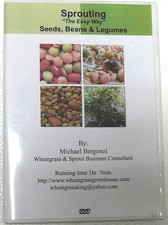 "Sprouting The Easy Way" DVD by Michael Bergonzi~Seeds, Beans & Legumes Legumes price