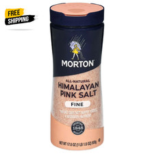 Morton All-Natural Fine Himalayan Pink Salt, 17.6 oz Salt price