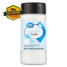 Great Value Coarse Sea Salt, 17.6 oz Container Salt price