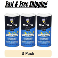 (3 pack) Morton Lite Salt Low Sodium Salt Alternative 11 oz Salt price