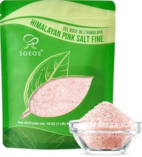 Himalayan Pink Salt, Fine Grain, 16 Oz (1 Pound), Pink Himalayan Sea Salt, Non-g Salt price