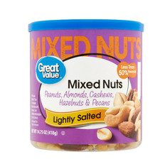 Great Value Roasted & Lightly Salted Mixed Nuts, 14.75 oz Nuts price