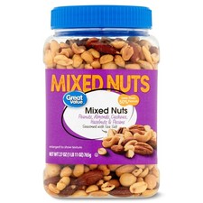 Great Value Mixed Nuts with Peanuts, 27 oz Free Shipping Nuts price