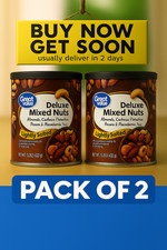 Great Value Deluxe Mixed Nuts Lightly Salted 15.25oz – 2 Pack Premium Snack Nuts price