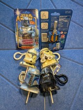 Vintage 2001 Cap Candy Pop Topper Lollipop Container Star Wars Set and Jango Gum Candy and Gum price