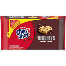 Chips Ahoy Chewy Cookies Hershey’s Fudge Filled 14.85 oz Family Size,Free Ship.. Chips price