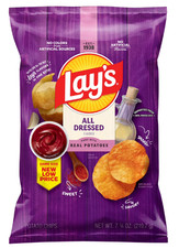 Lay's ALL DRESSED Potato Chips Savory, Sweet & Tangy 7.75 oz (1 Bag) Chips price