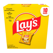 Lay's Classic Potato Snack Chips, 1 oz Bags, 10 Count Multipack Chips price