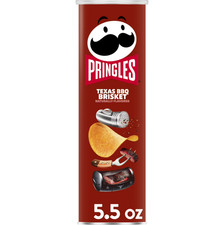 Pringles Texas BBQ Barbecue Brisket 5.5oz New Limited Potato Crisps Chips x1 Can Chips price
