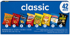 Frito Lay Classic Mix Chips Variety pack, Mega Size, 1 oz, 42 Count Chips price