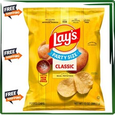 Lay's Classic Potato Chips, Party Size, 13 oz Bag Free Shipping Chips price