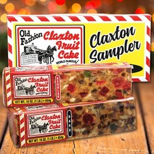Claxton Fruit Cake - "Claxton Sampler" - 1 Lb. Each - Regular and Dark Recipe Desserts and Cakes price