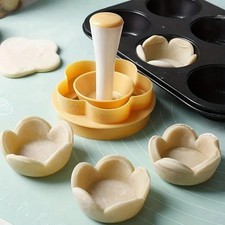 Flower Shaped Pastry Dough Tamper Cake Biscuit Cutter Pie Press DIY Baking Tool Biscuits and Cakes price