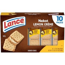 :.Lance Sandwich Crackers, Nekot Lemon 🍋 10 Packs.: Crackers and Cookies price