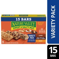 Nature Valley Granola Bars, Sweet and Salty Nut, Variety Pack, 15 Bars, 18 OZ Granola and Bars price