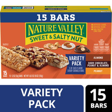 Nature Valley Granola Bars, Sweet and Salty Nut, Variety Pack, 15 Bars, 18 OZ Granola and Bars price