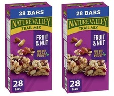 Nature Valley Chewy Trail Mix Granola Bars, Fruit and Nut, 28ct, 980g (2 Pack) Granola and Bars price