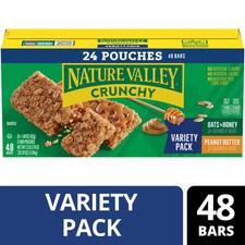Nature Valley Oats 'N Honey and Peanut Butter Crunchy Granola Bars (24 Pouches) Granola and Bars price