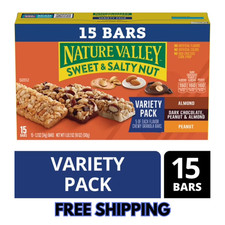 Nature Valley Granola Bars, Sweet and Salty Nut, Variety Pack, 15 Bars, 18 OZ Granola and Bars price