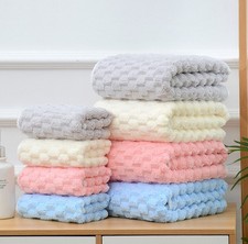 3pcs Bath Towel Flannel Bath Towels Set Super Soft Face Towels Dry Hair Caps Hand / Face Towel price
