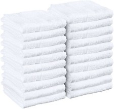 Salon Towels 100% Cotton Towel Pack Of 12 White Spa Towel in 16x27 inches. Hand / Face Towel price