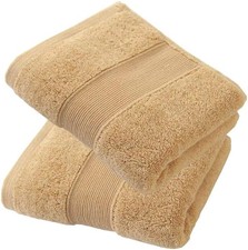 2 PCS Tawny 700GSM 100% Cotton Absorbent Hand Face Towel Set 13.7x29.5 Inch Hand / Face Towel price