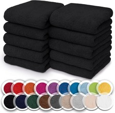 NatureMark Set of 10 Washcloths Made of 100% Cotton - 12X12 Face & Hand Towel Hand / Face Towel price