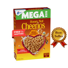 Honey Nut Cheerios, Heart Healthy Gluten Free Breakfast Cereal, Mega Size, 27.2. Breakfast Cereal price