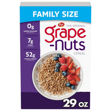 Post Grape Nuts Original Breakfast Cereal, Crunchy Breakfast Cereal 29 oz Box Breakfast Cereal price