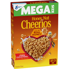 Honey Nut Cheerios,Heart Healthy Breakfast Cereal, Mega Size, 27.2 Free Shipping Breakfast Cereal price