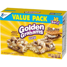 Golden Grahams breakfast cereal treat Bars S'mores,Snack Bars 16 Ct, 16.96 oz... Breakfast Cereal price