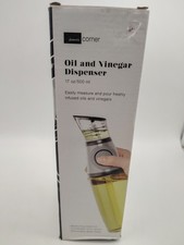 Domestic Corner 17 Oz Glass Oil and Vinegar Dispenser Modern Olive Oil Dispenser Liquid Oil and Olive Oil price
