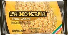 LA MODERNA, Shells, Made with Durum Wheat Semolina, Enriched with Vitamins and Flour and Semolina price